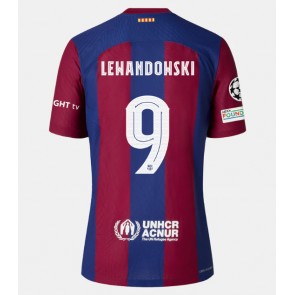 Barcelona Robert Lewandowski #9 Domaci Dres 2023-24 Kratak Rukavima